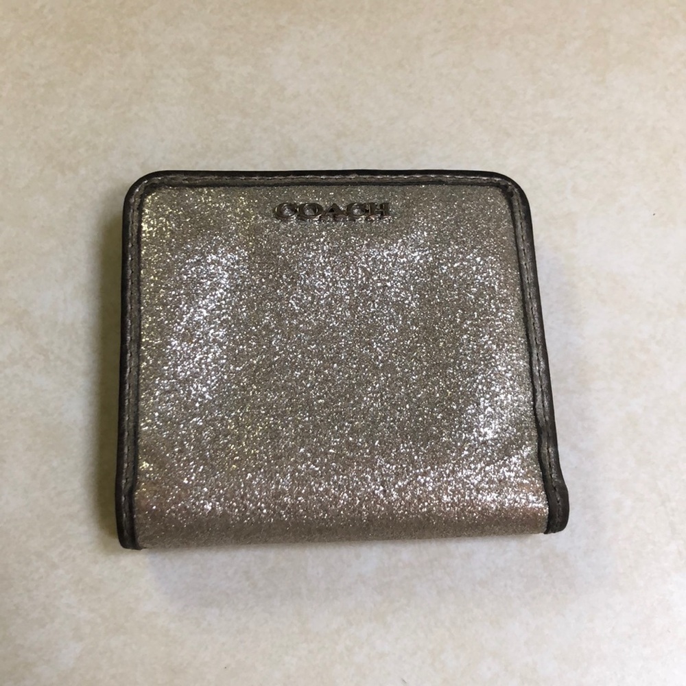 Sparkly glitter coach wallet!!
